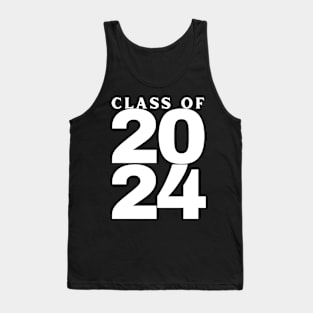 Class Of 2024 Bold. Simple Typography 2024 Design for Class Of/ Graduation Design. White Tank Top